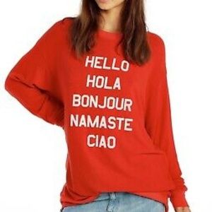 Wildfox HELLO Sweater